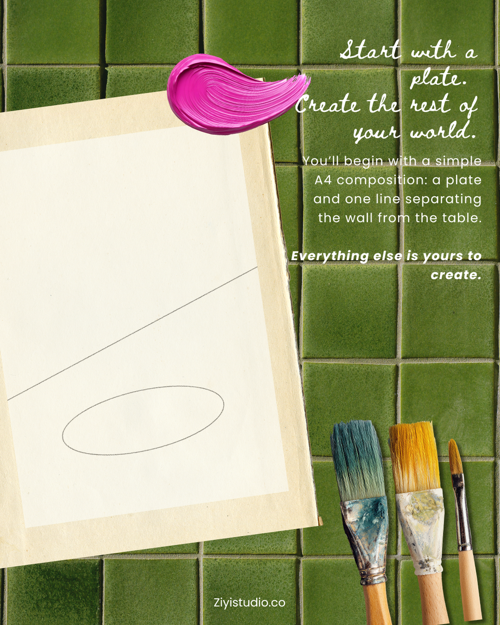 Create Your Own Table Scene - 3-Hour Gouache Painting Workshop (24/10/2026)