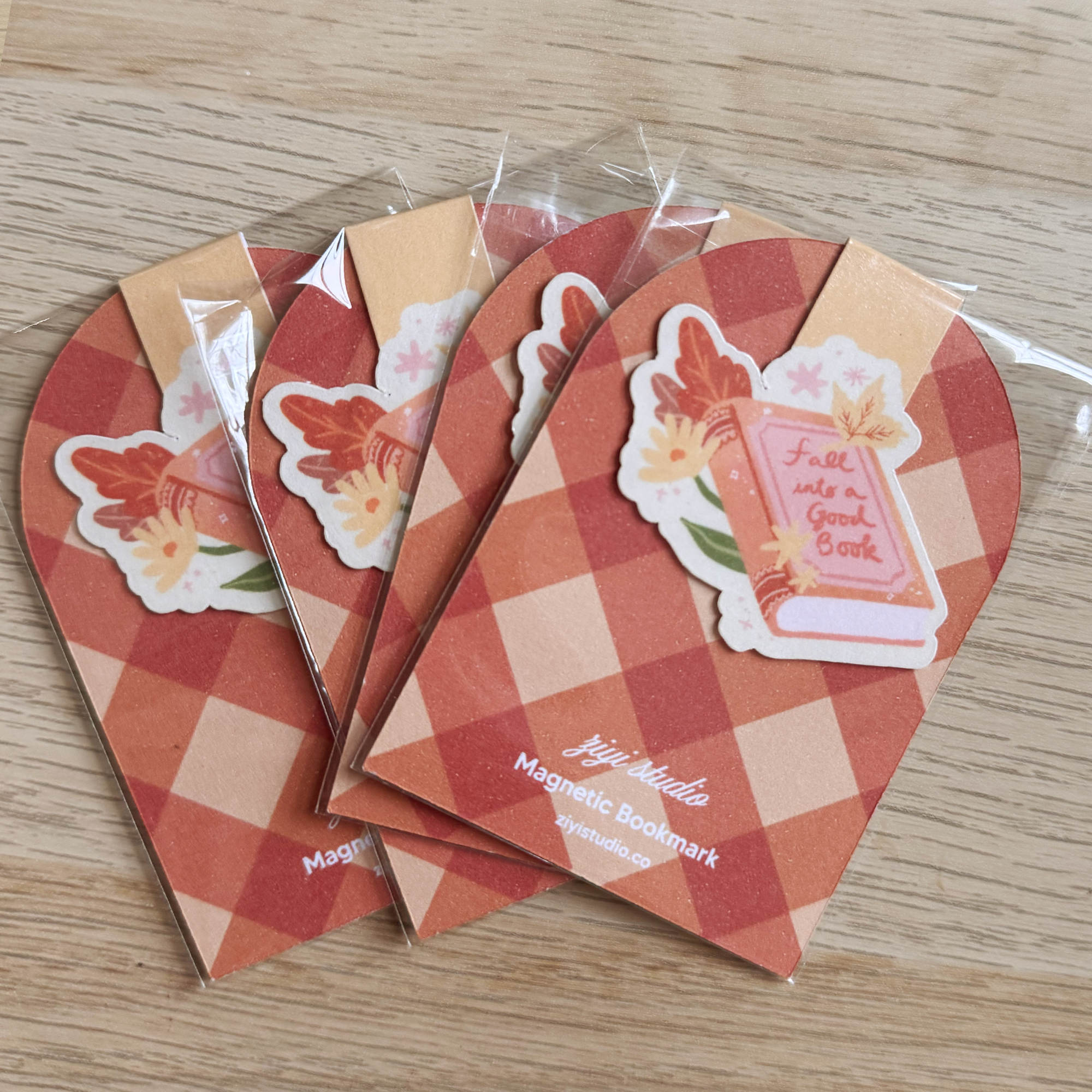 Fall into a Good Book Magnetic Bookmark