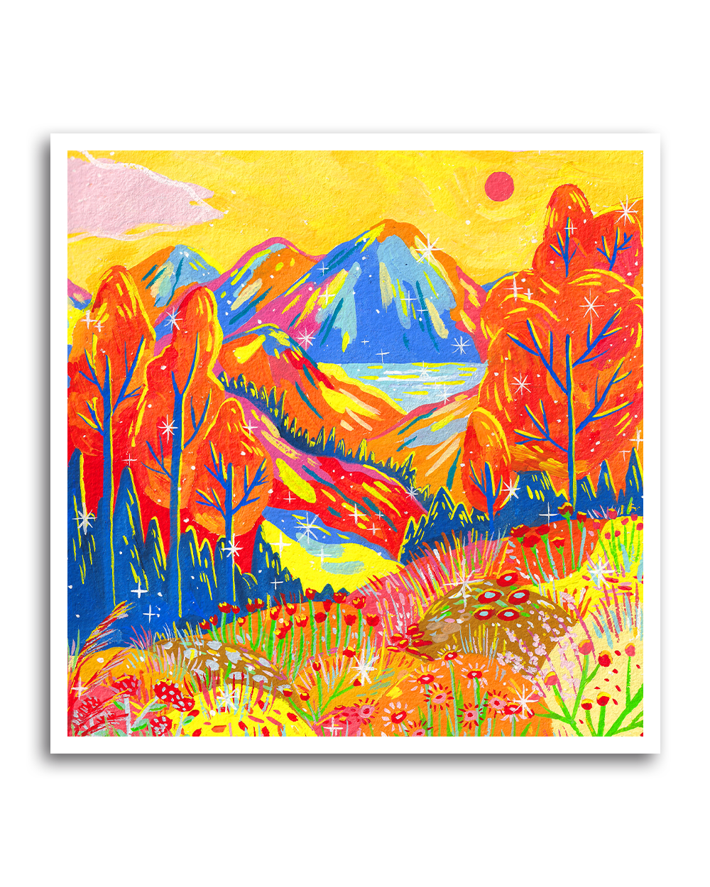 Golden Forest Art Print