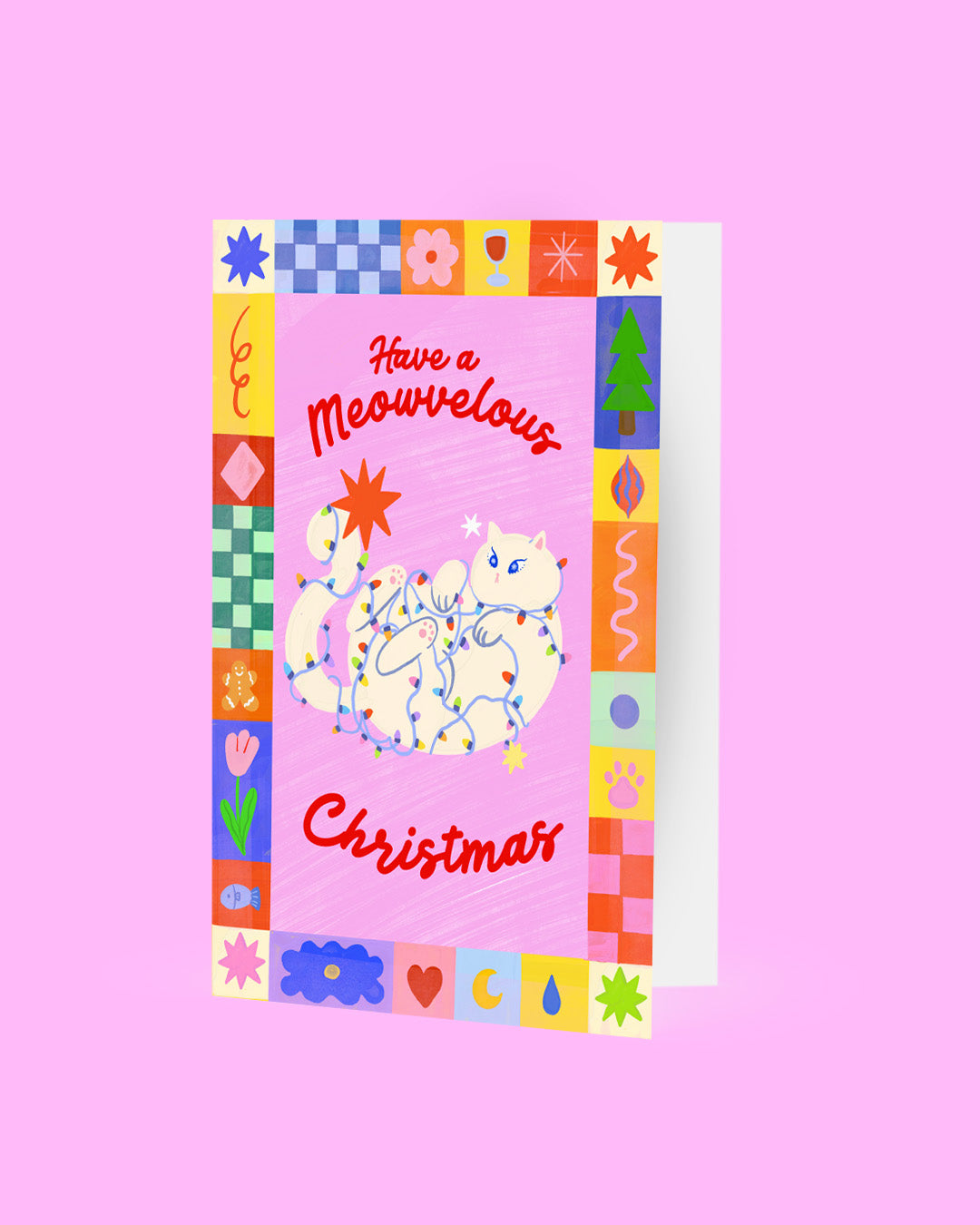 Have A Meowvelous Xmas Cat Greeting Card