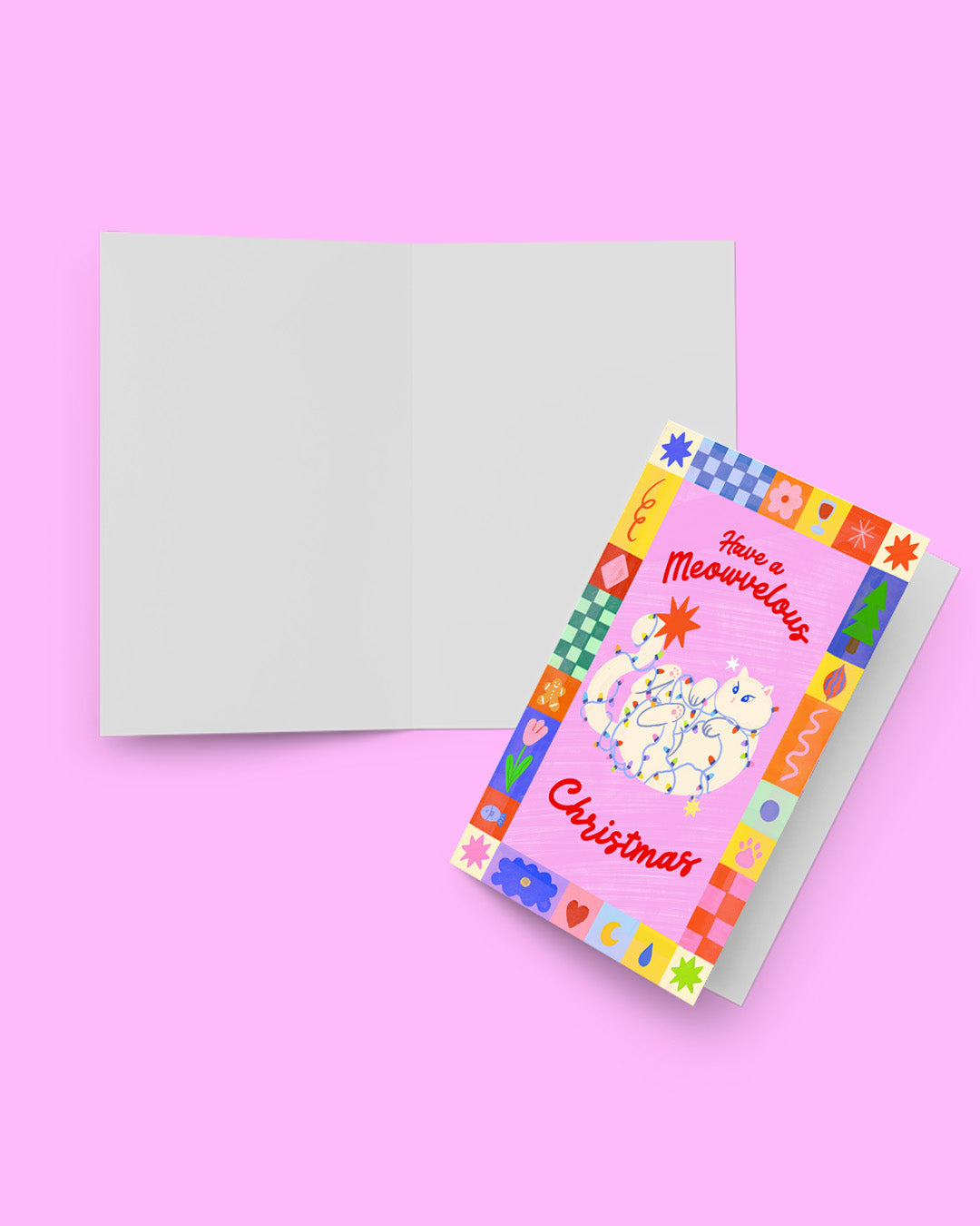 Have A Meowvelous Xmas Cat Greeting Card