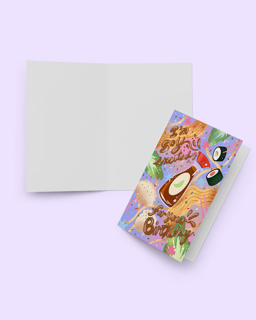 'I’m Soy Excited for Your Birthday' Greeting Card