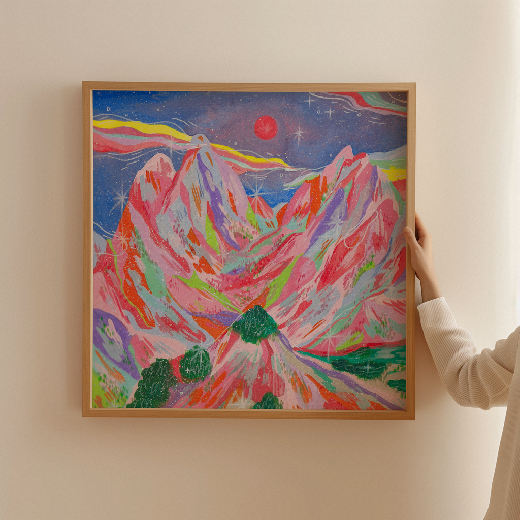 Landing In Mars Art Print