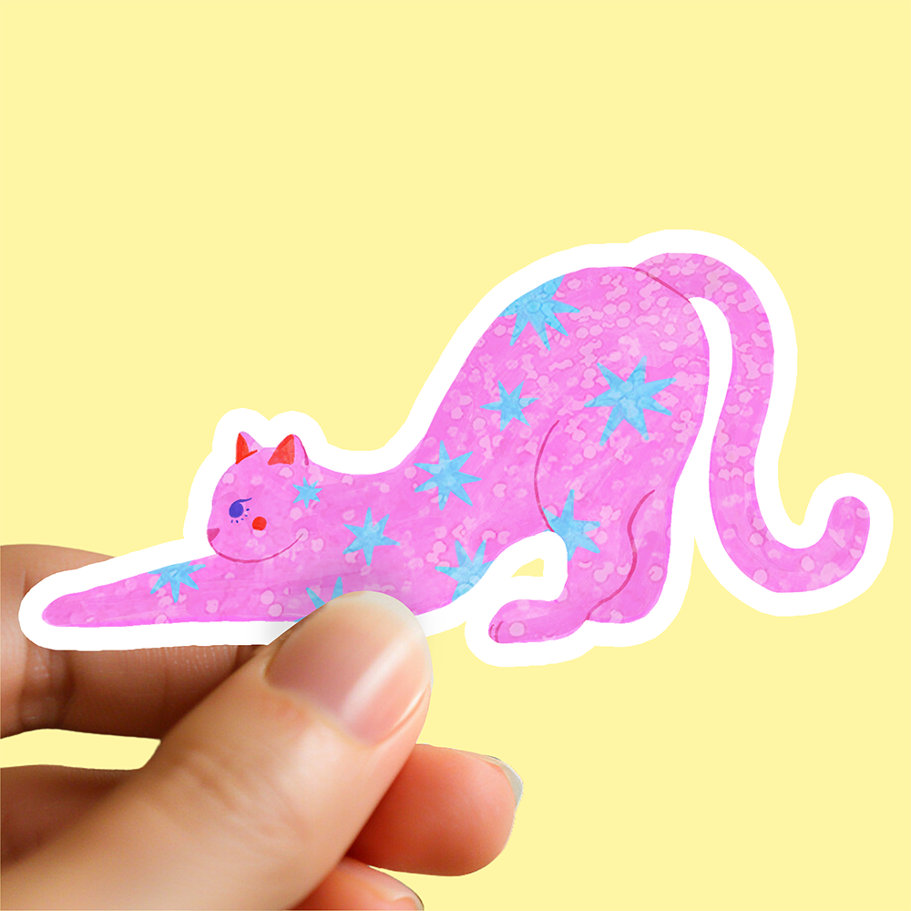 Cute Stretching Cat