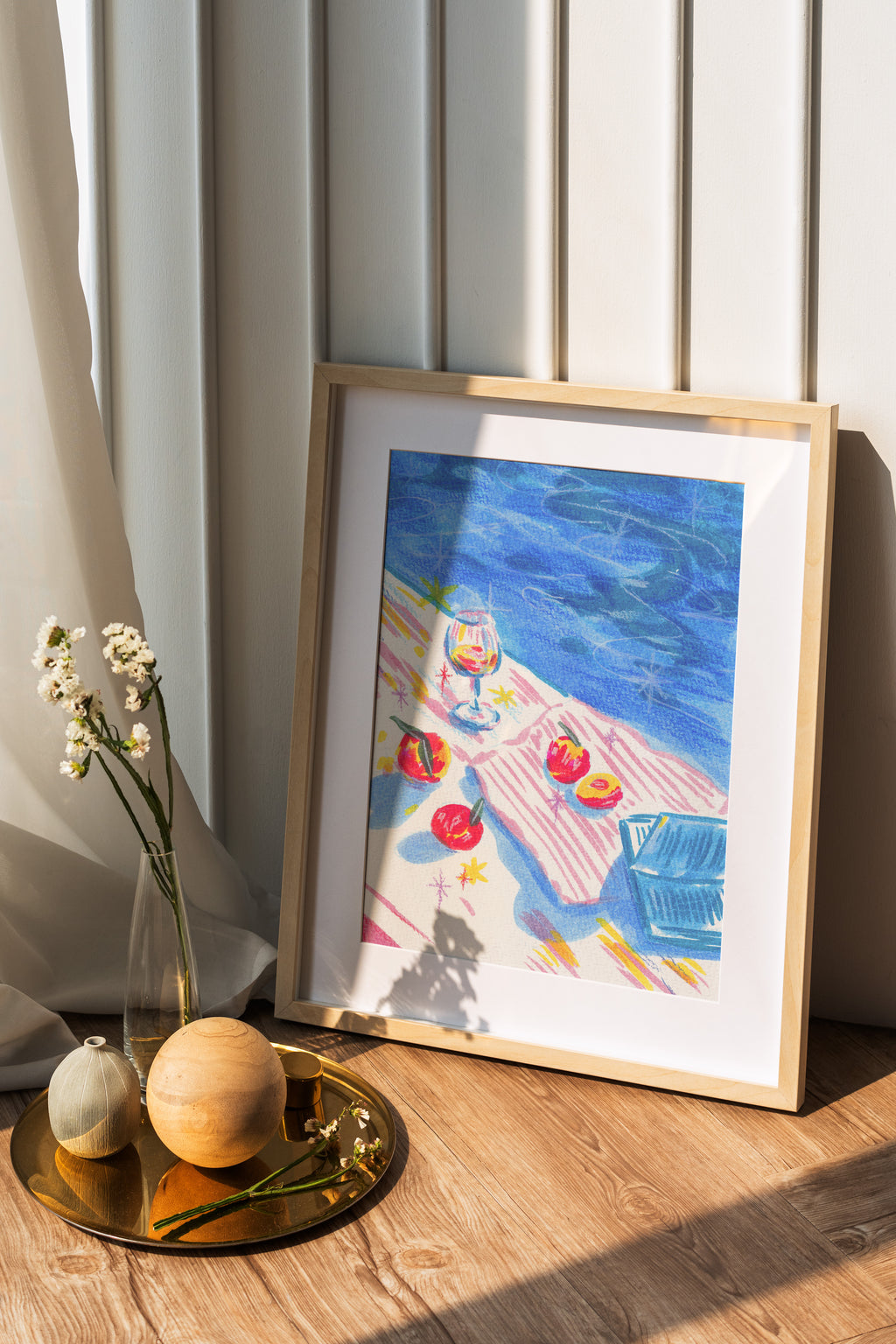 Poolside Picnic Art Print (Limited Edition)