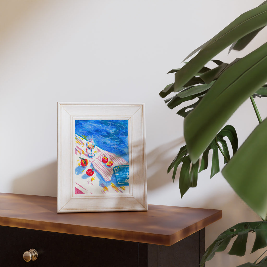 Poolside Picnic Art Print (Limited Edition)