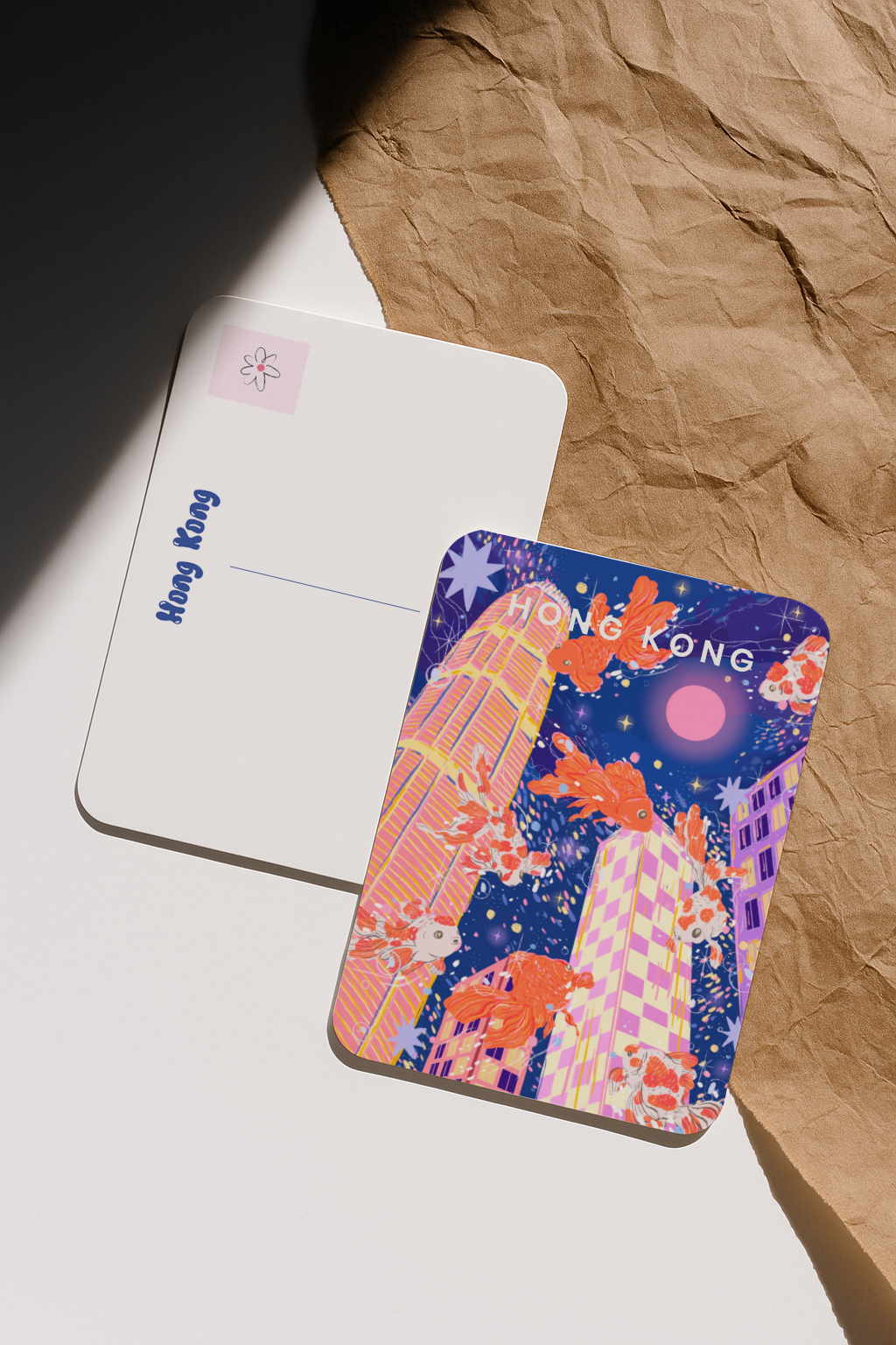 Hong Kong in the Fish Bowl Postcard