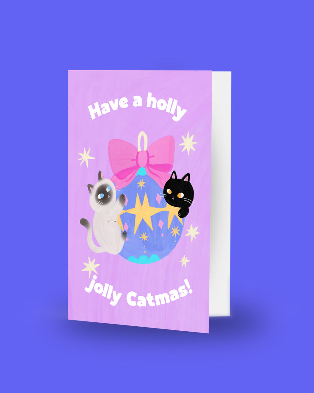 Have a Holly Jolly Catmas” Christmas Card