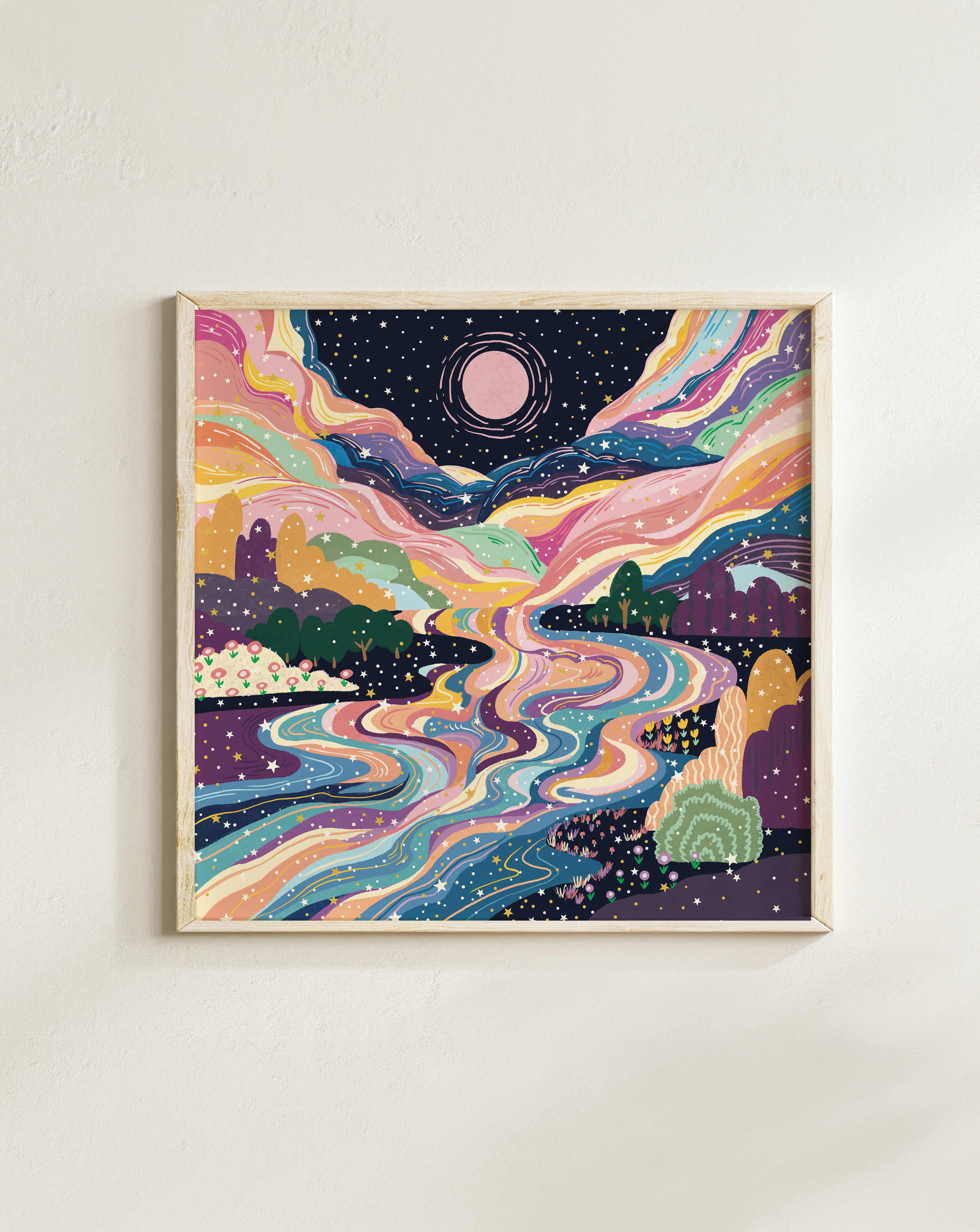 Celestial Landscape Art Print