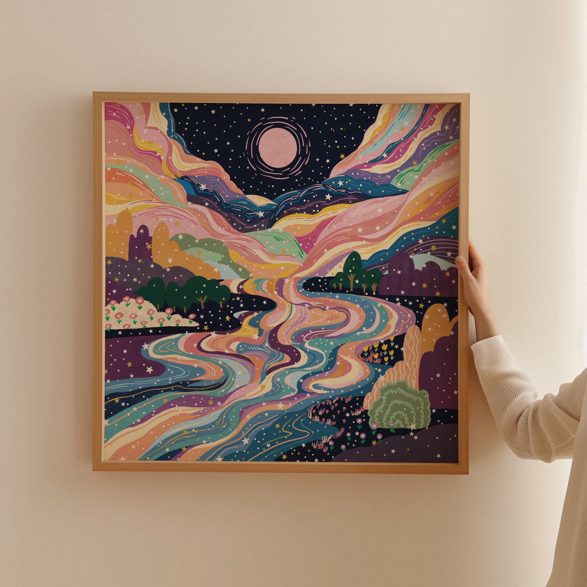 Celestial Landscape Art Print