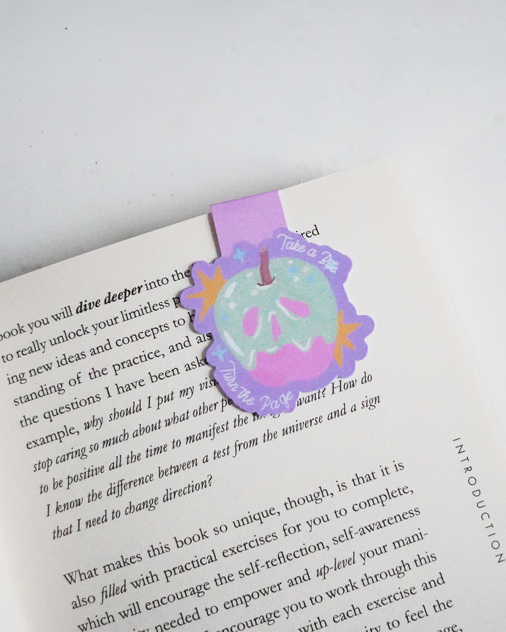 Take a Bite / Turn the Page" Magnetic Bookmark
