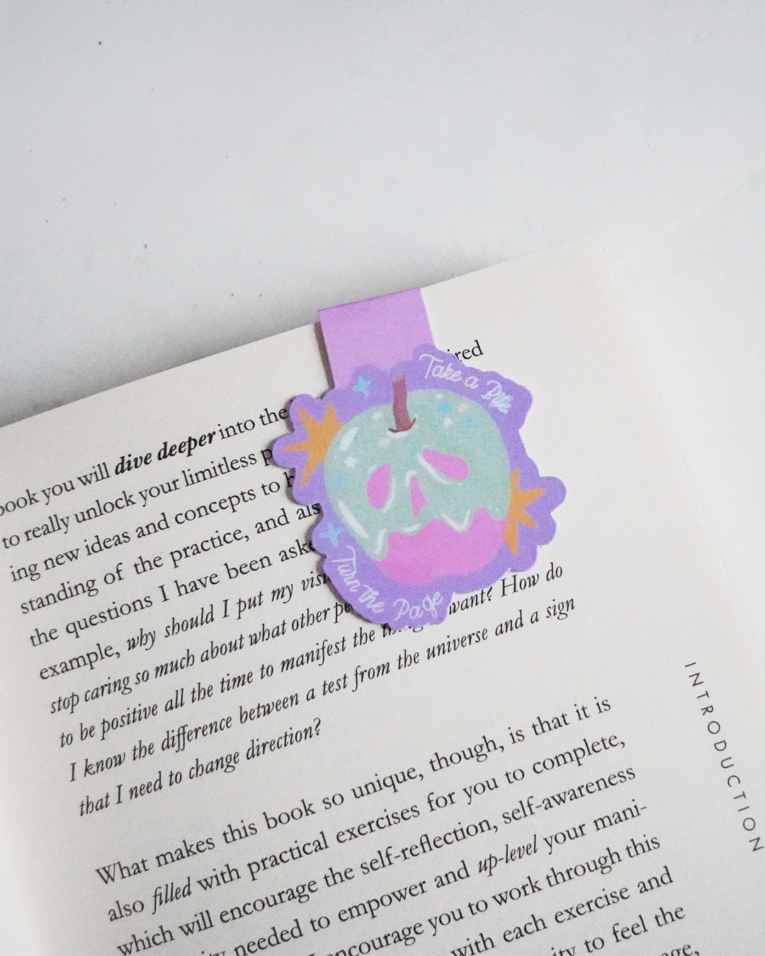 Take a Bite / Turn the Page" Magnetic Bookmark