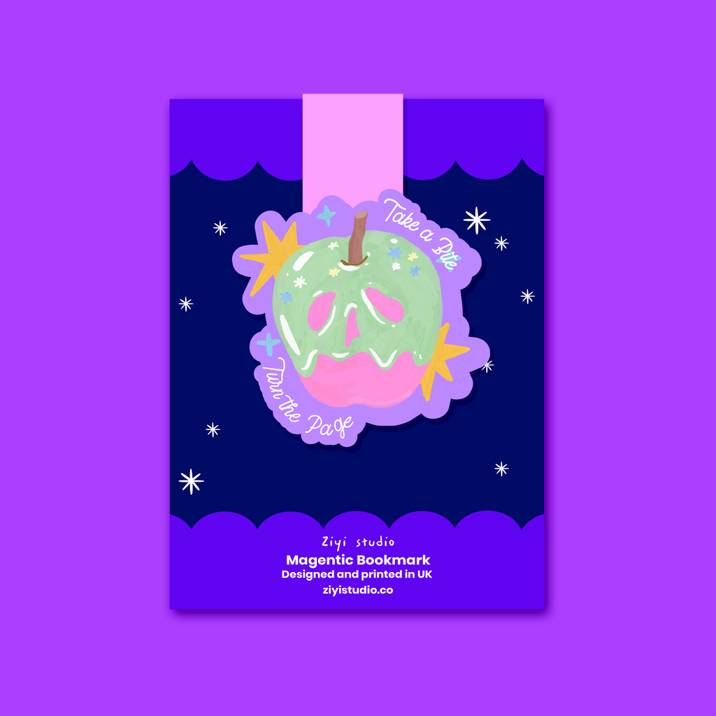 Take a Bite / Turn the Page" Magnetic Bookmark