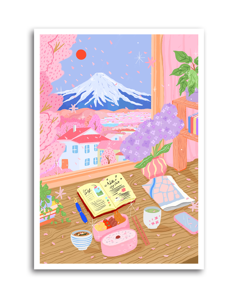 Under Mount Fuji Art Print