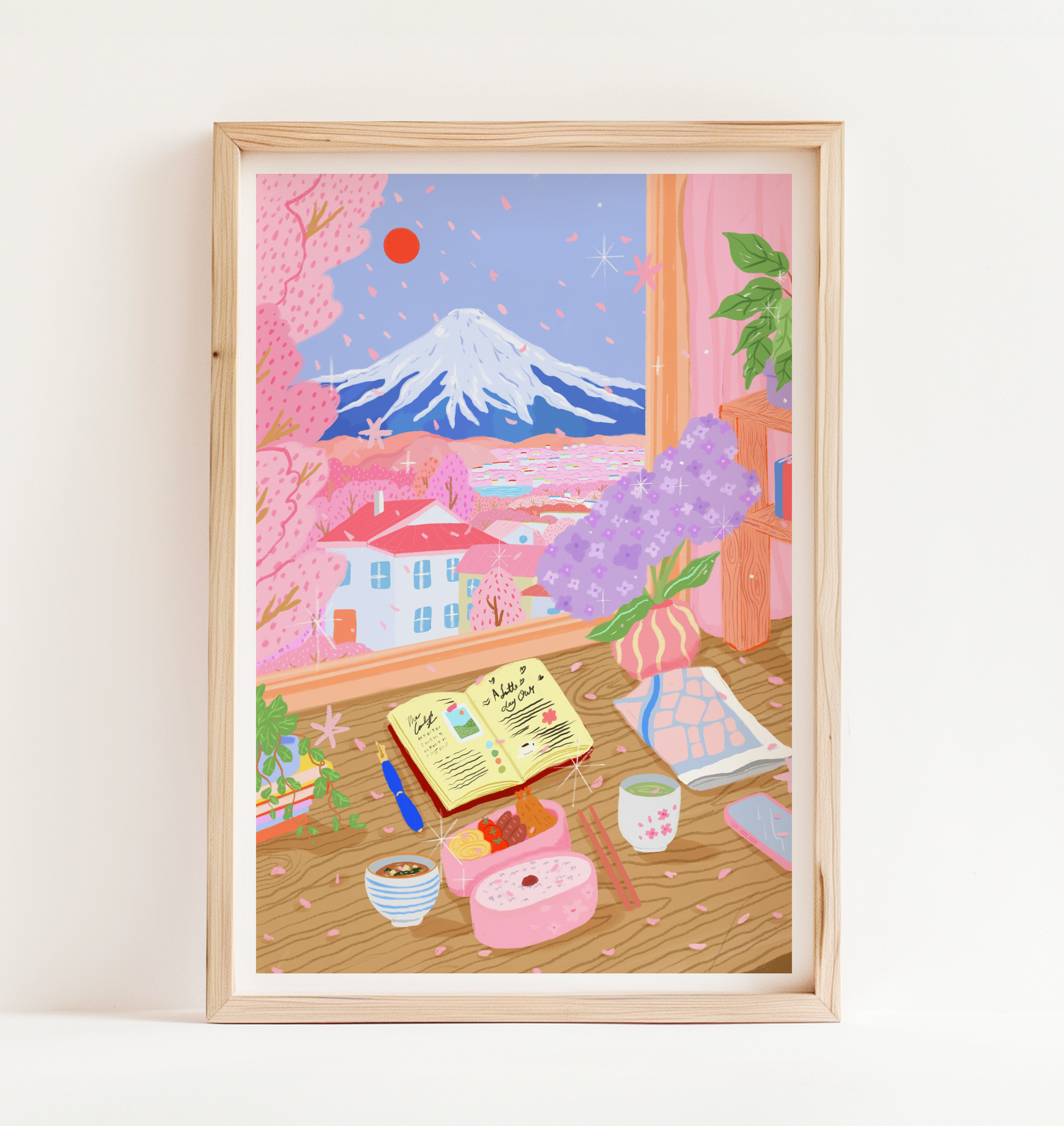 Under Mount Fuji Art Print