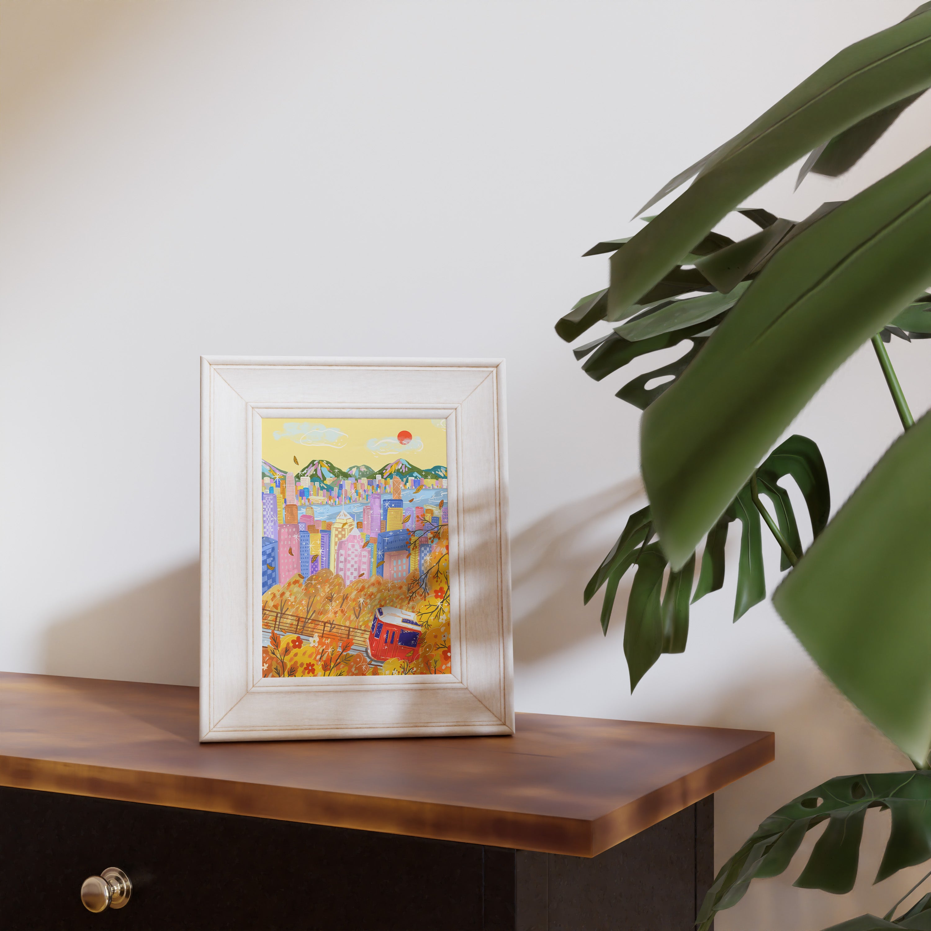 Autumn in the Peak, Hong Kong Art Print