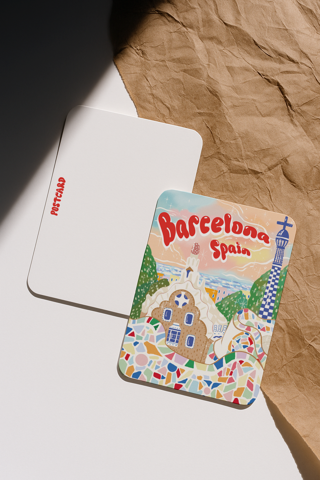 Barcelona Mosaic Dreams Postcard
