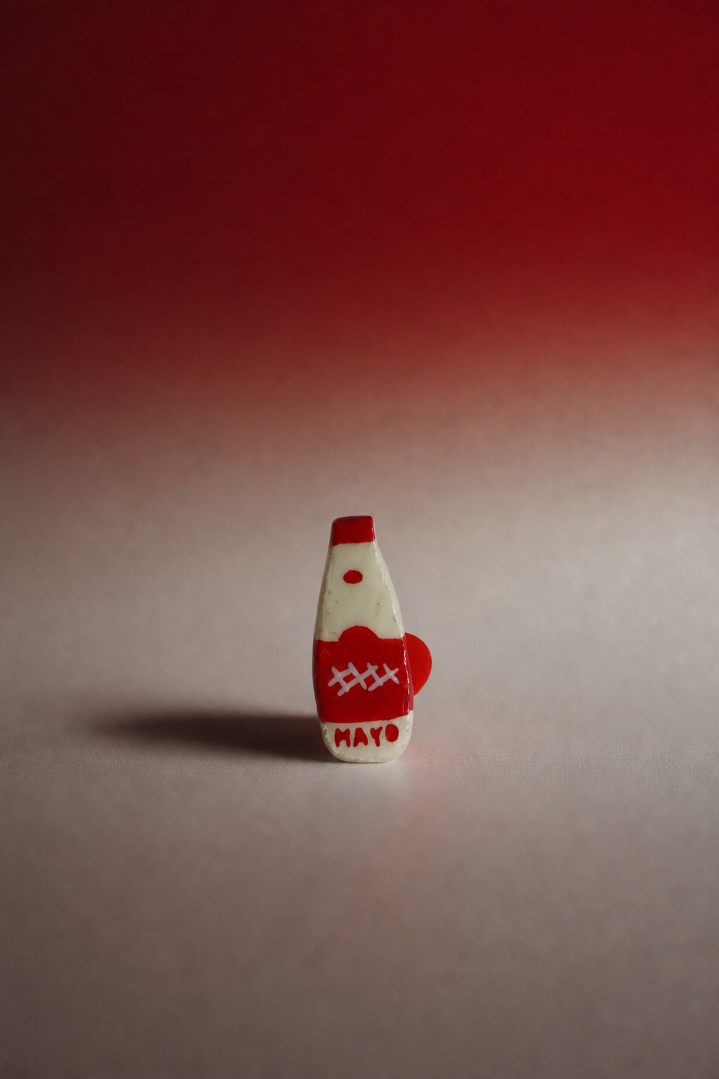 Sauce Bottle Clay Brooch