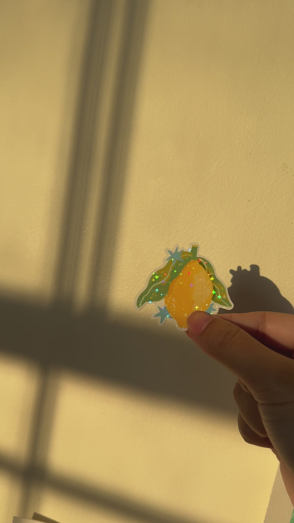 Add a zesty pop to your journal or bottle with Ziyi Studio’s sparkly lemon sticker—glossy, waterproof, and full of charm. Perfect for summer vibes and fruit lovers.