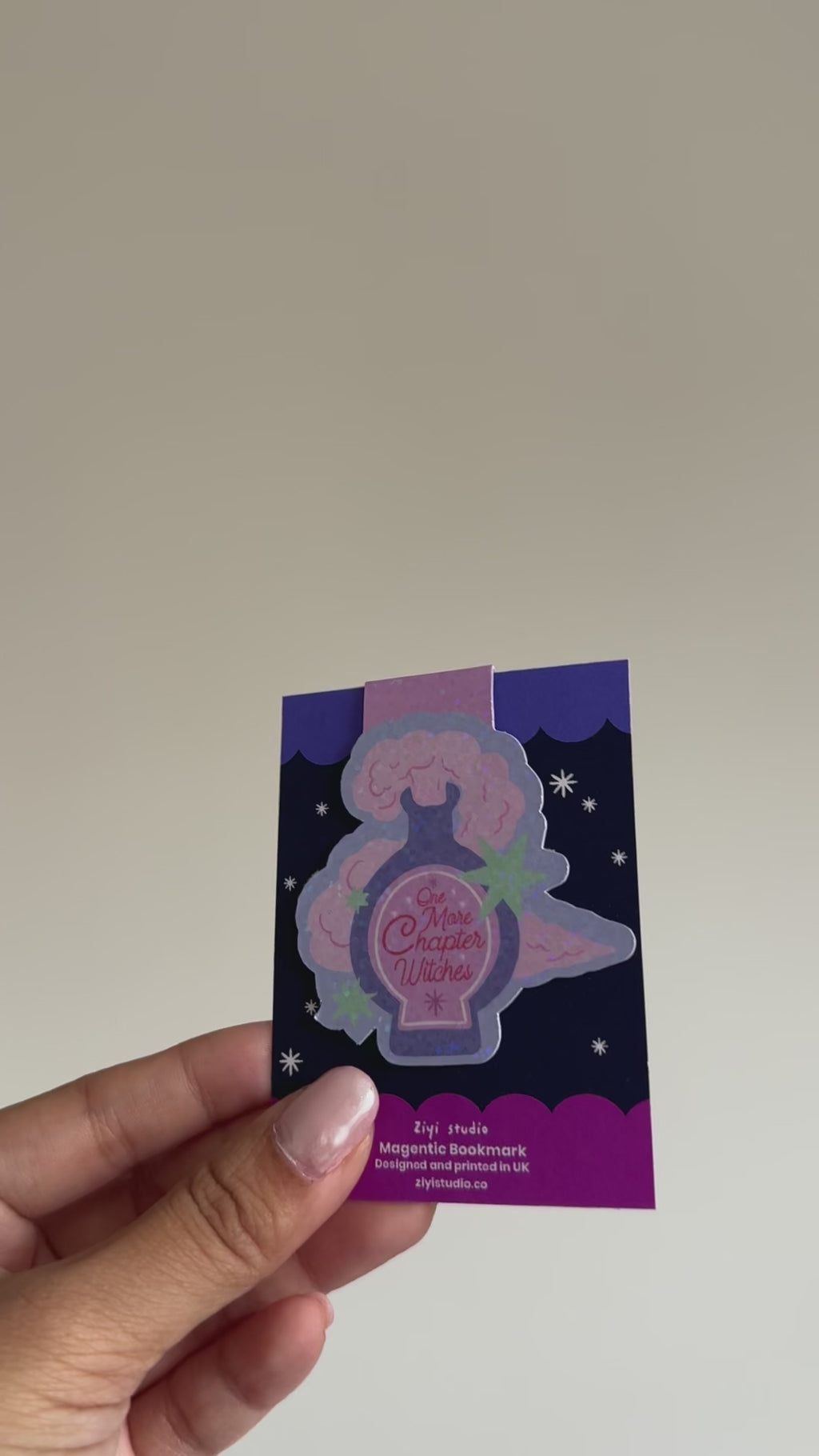 "One More Chapter Witches" Magnetic Bookmark