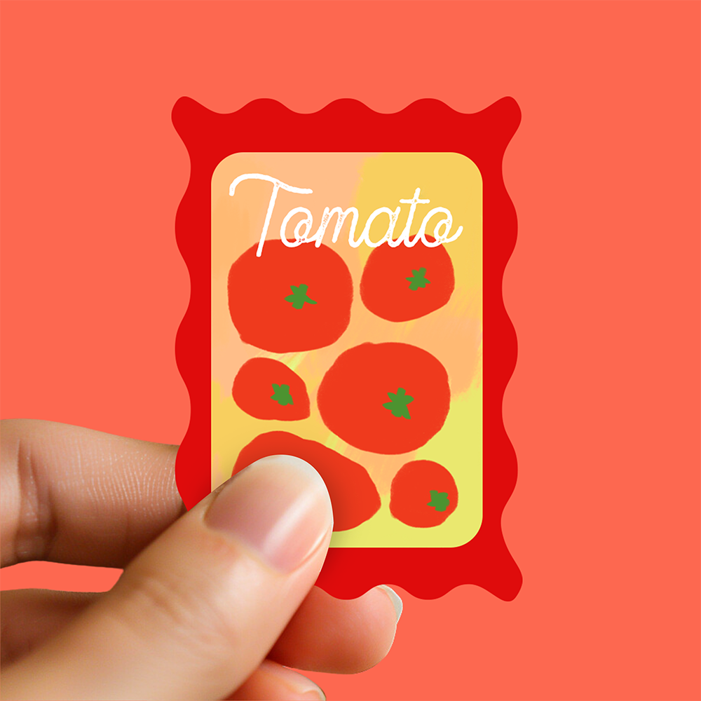 Tomato Stamp Sticker