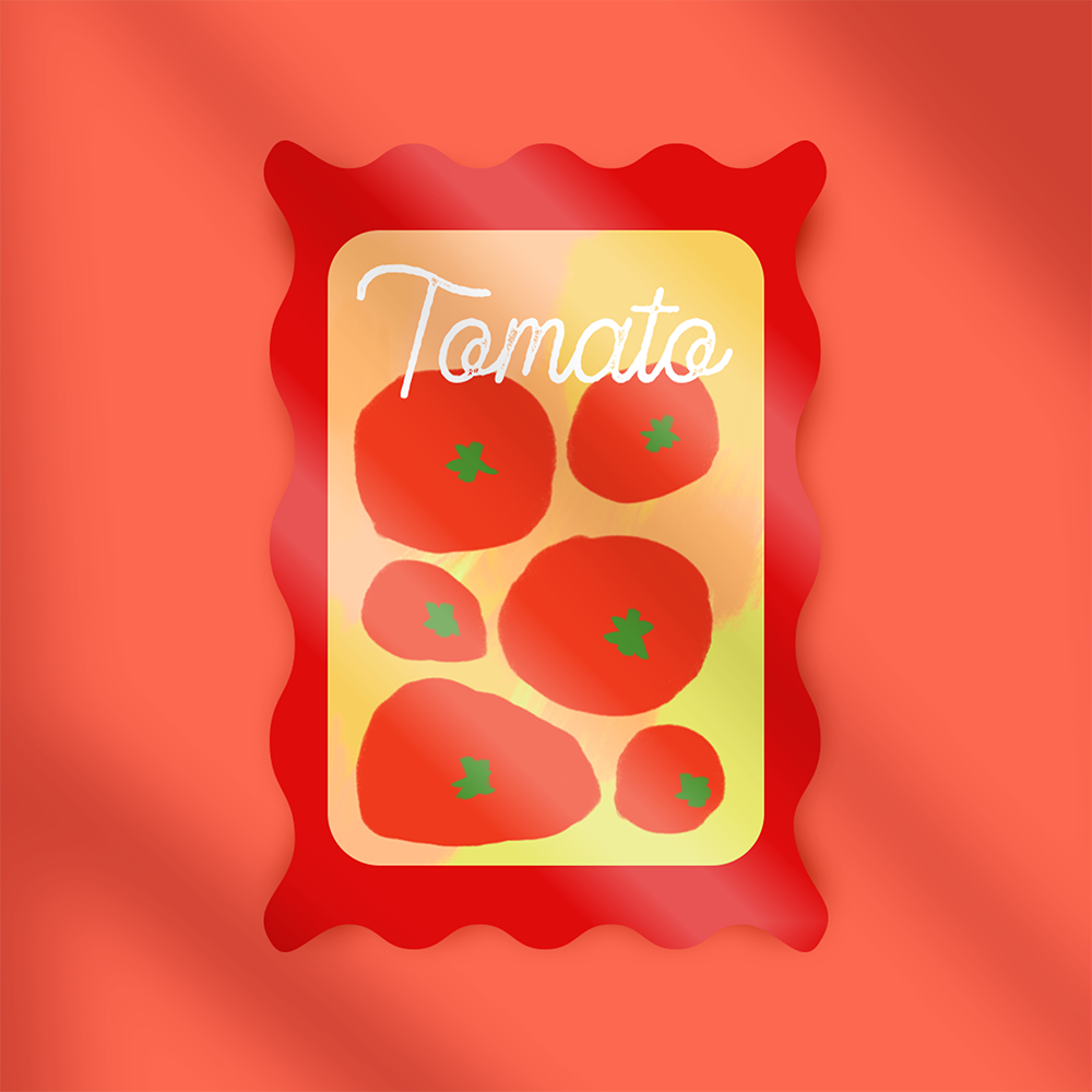 Tomato Stamp Sticker