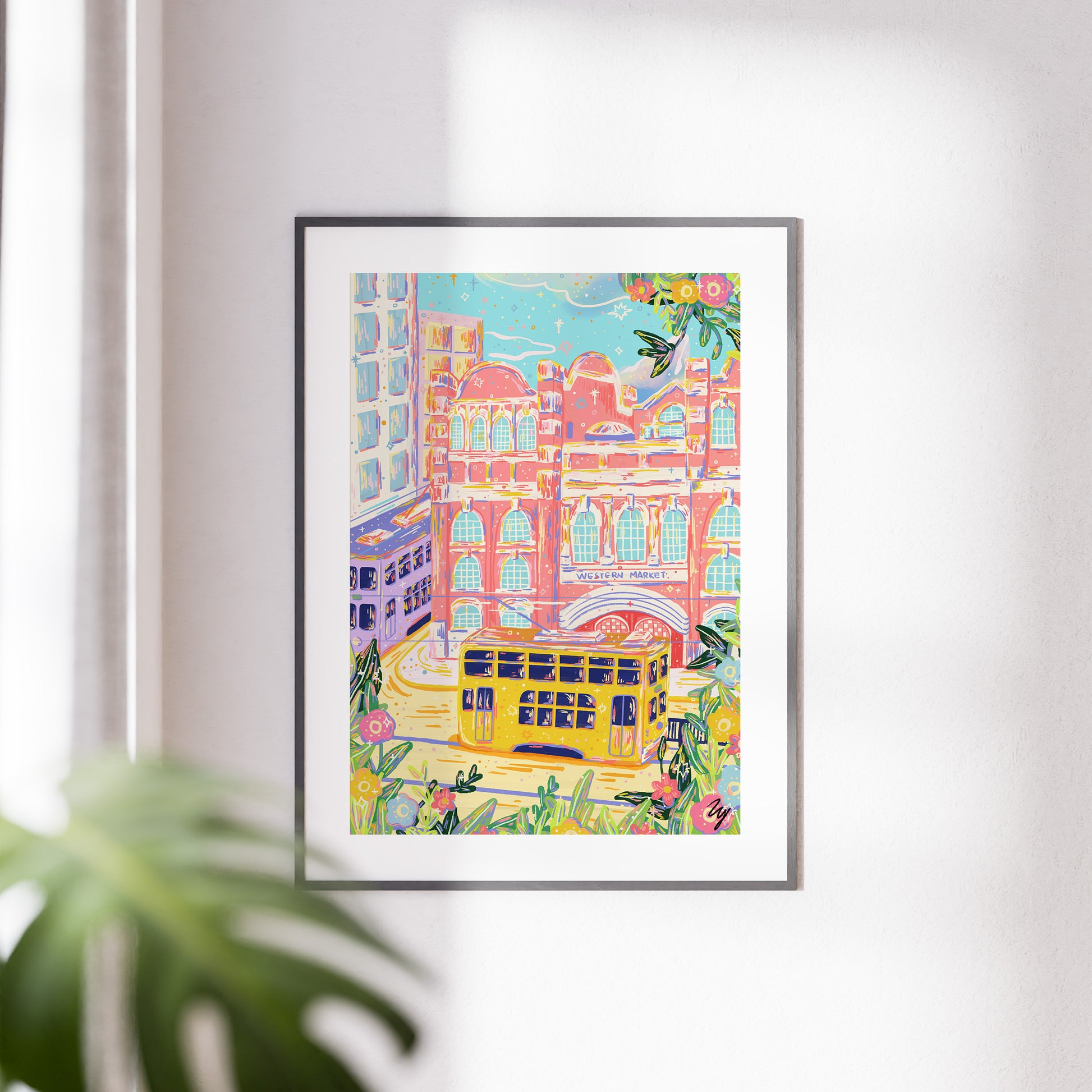 Western Market, Hong Kong - Nostalgic Cityscape Art Print