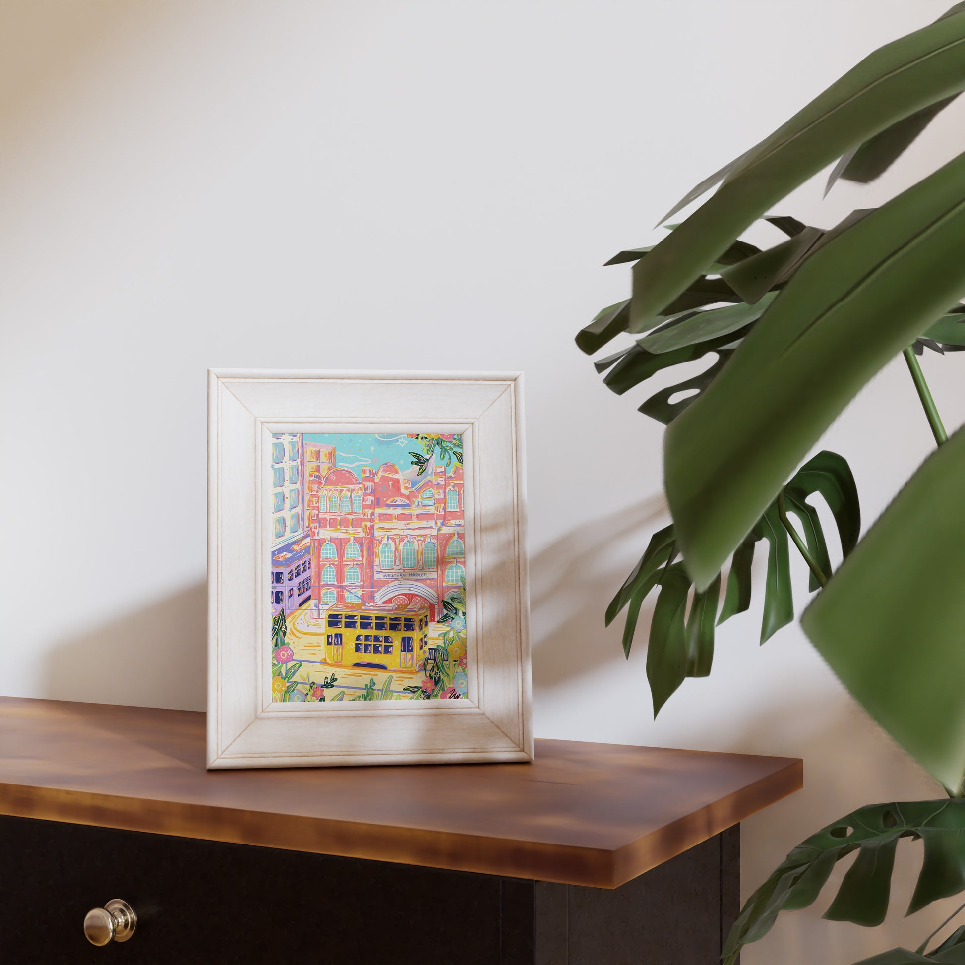 Western Market, Hong Kong - Nostalgic Cityscape Art Print