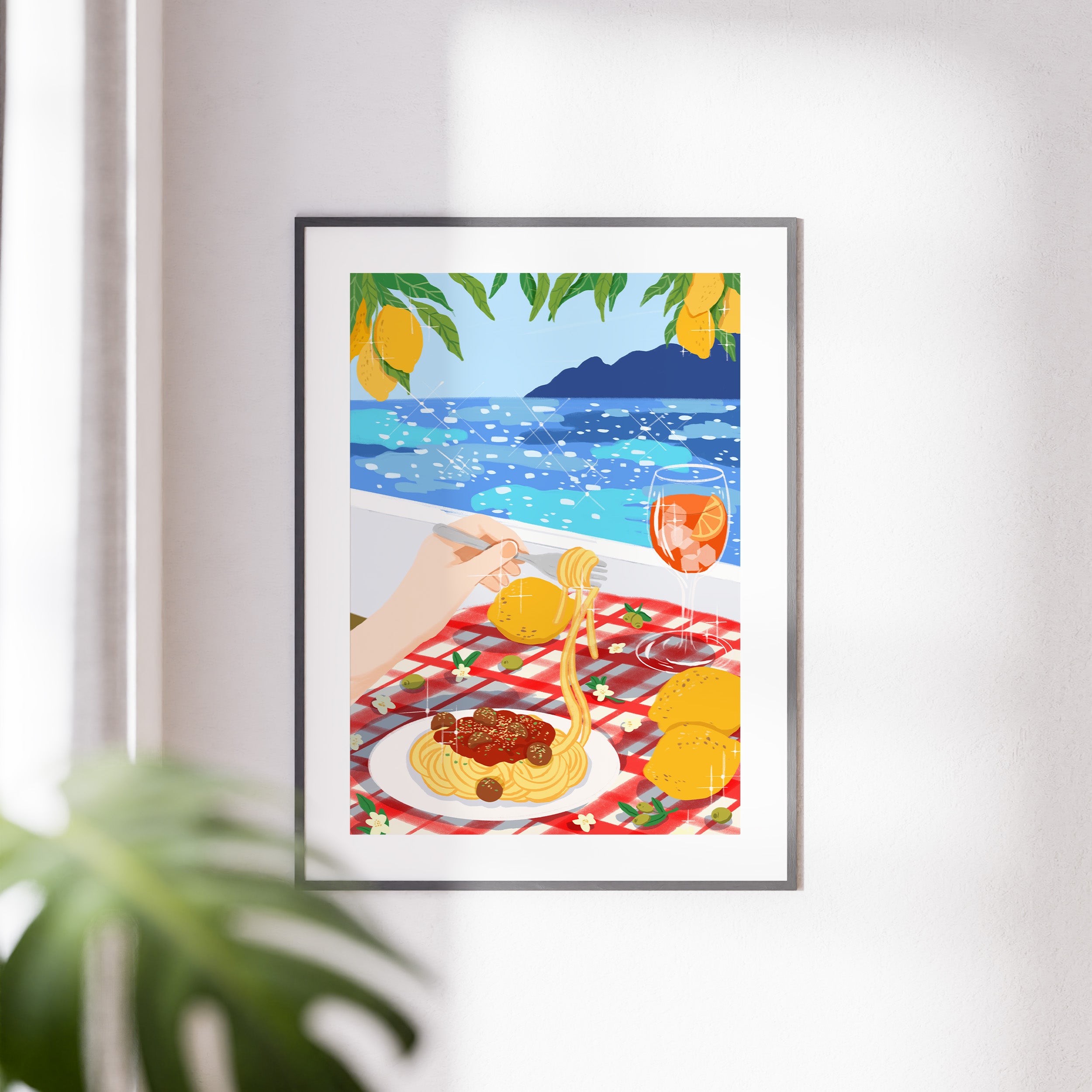 When Life Gives You Lemons… Add Pasta Art Print