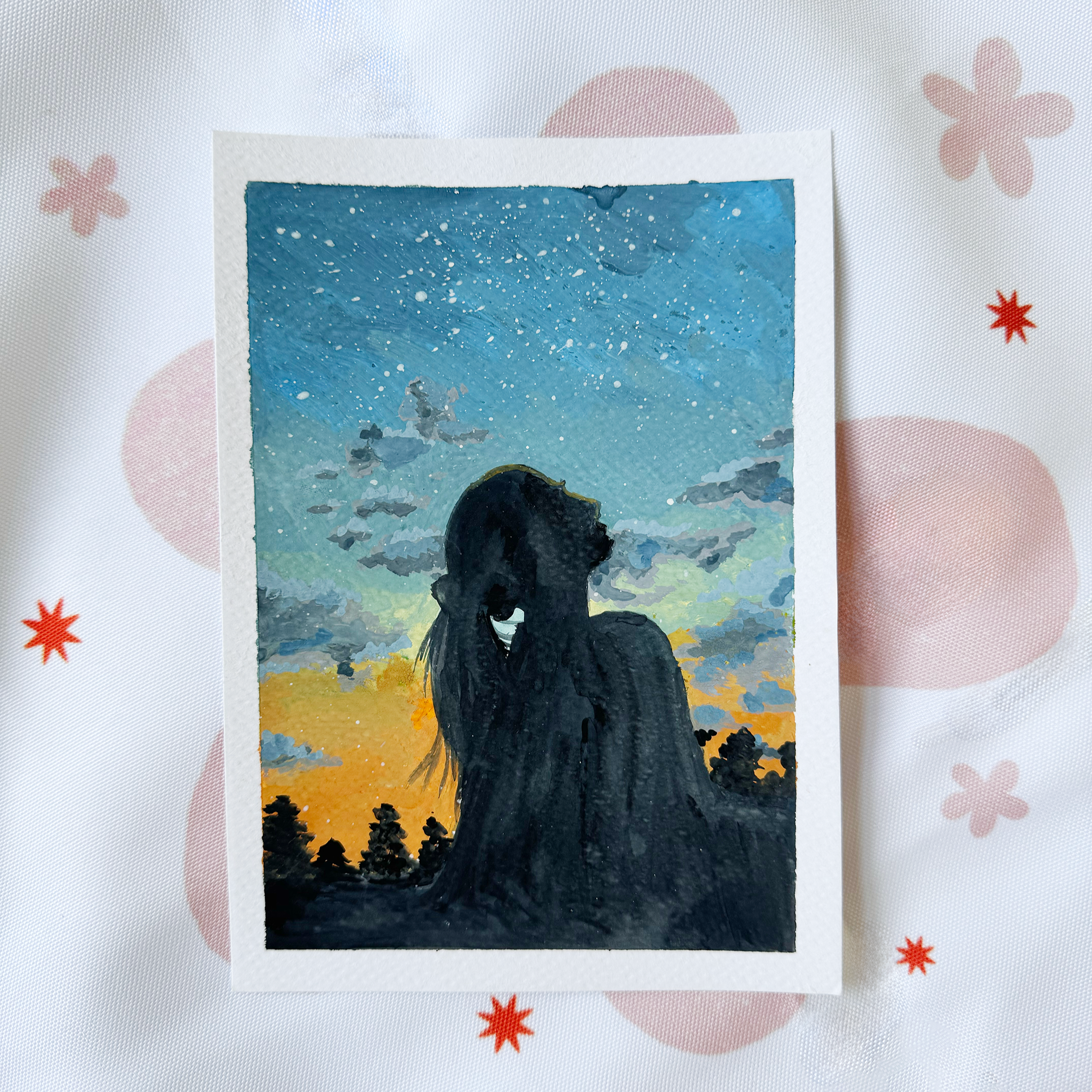 “Wish” - Original Gouache Painting